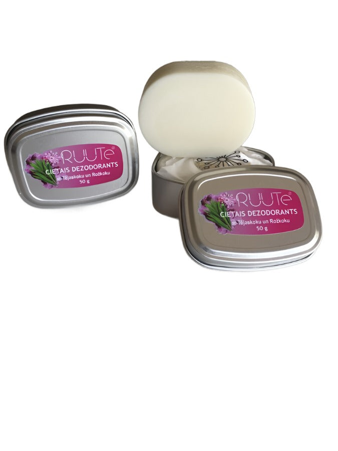Solid deodorant with Tea Tree and Rosewood 50 g