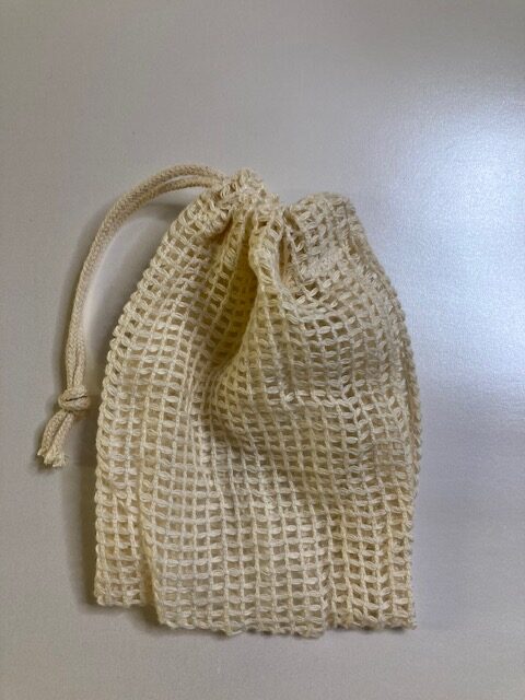 Organic cotton bag for storing hard cosmetics 15 x 12 cm